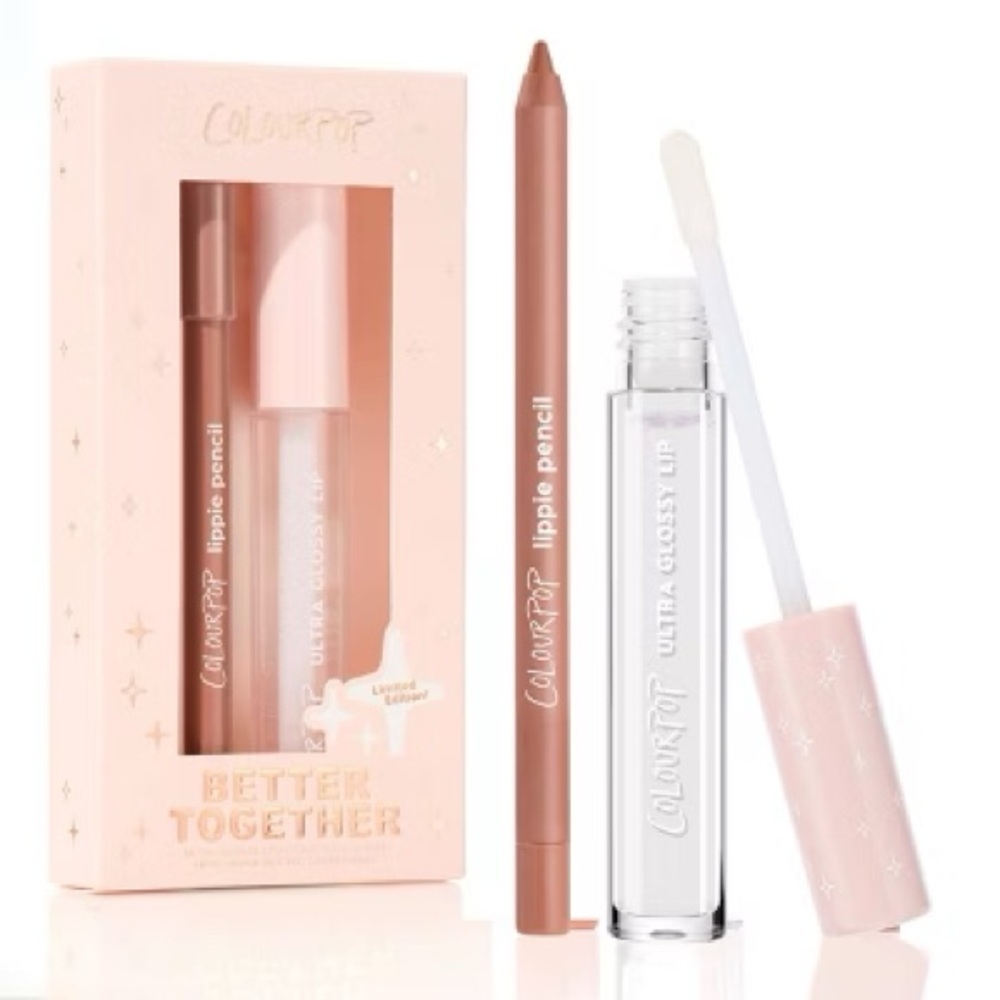 💝NIB ColourPop Lip Gloss and Pencil Set -BFF💝